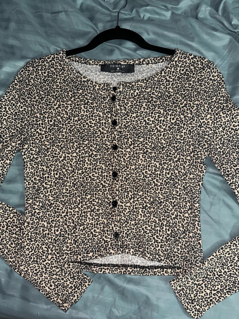 Primark Leopard Print Cardigan Sz. M